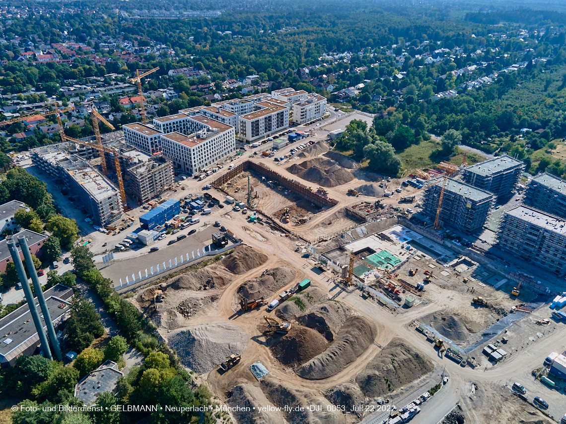 22.07.2022 - Baustelle Alexisqaurtier und Pandion Verde in Neuperlach